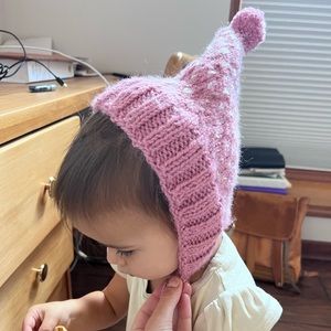 Hand knit winter hats